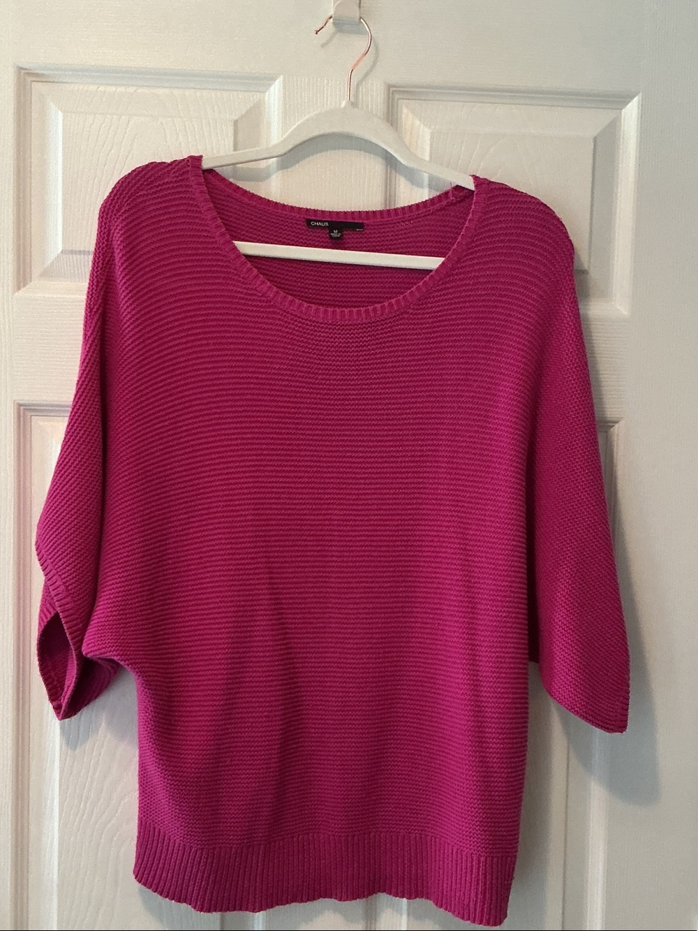 Chaos Fuchsia Scoop Neck Women's Sweater